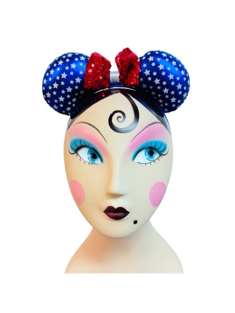 Disney Mickey Mouse Ears Headband Stars and Stripe Flag Americana 4th of July